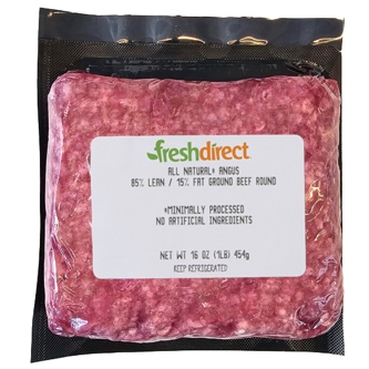Just FreshDirect Angus 85% Lean Ground Beef, Fresh